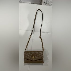 Tory Burch Kira Chevron Quilted Leather Wallet on a Chain